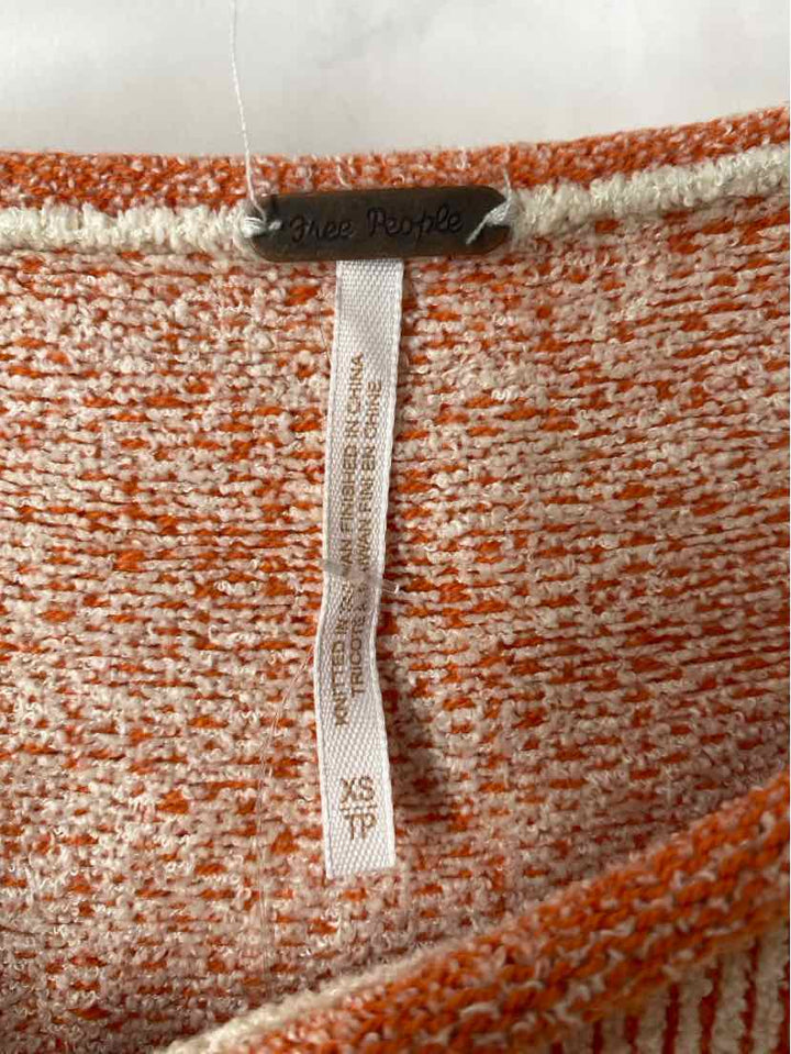 Size XS FREE PEOPLE Orange Sweater