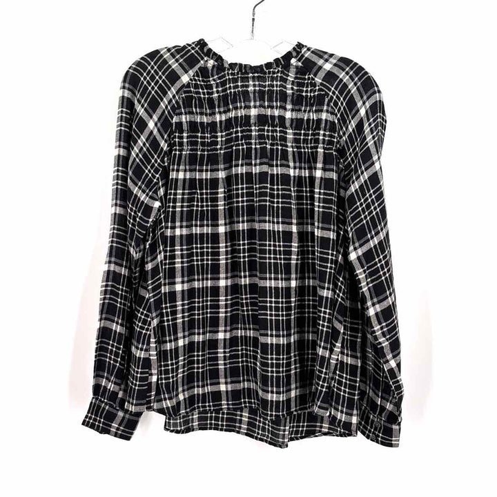 Size M LUCKY Black Print Shirt