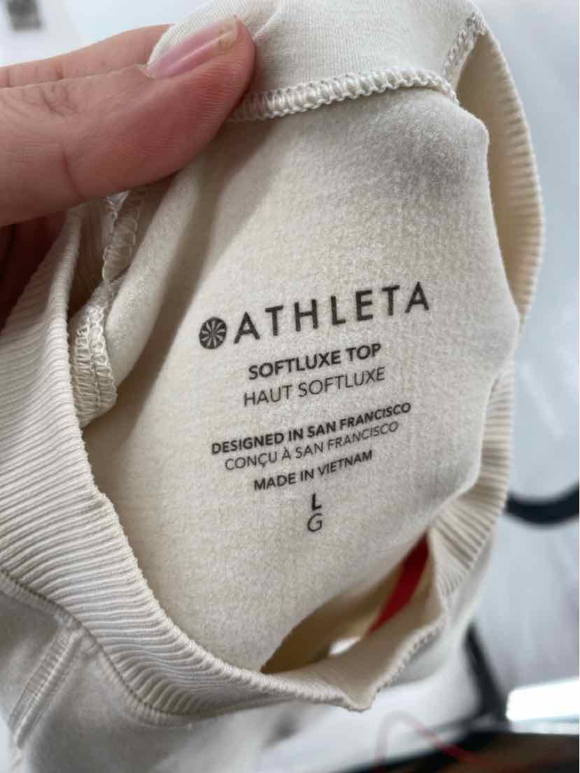 Size L Athleta Cream Shirt