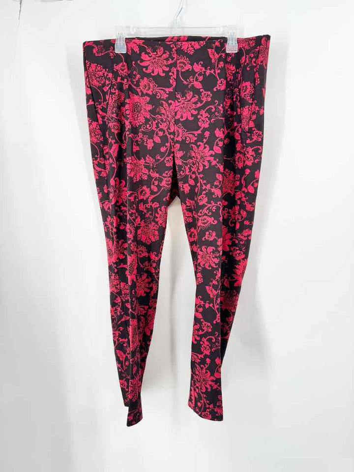 Size 16 Chico's Black Print Pants