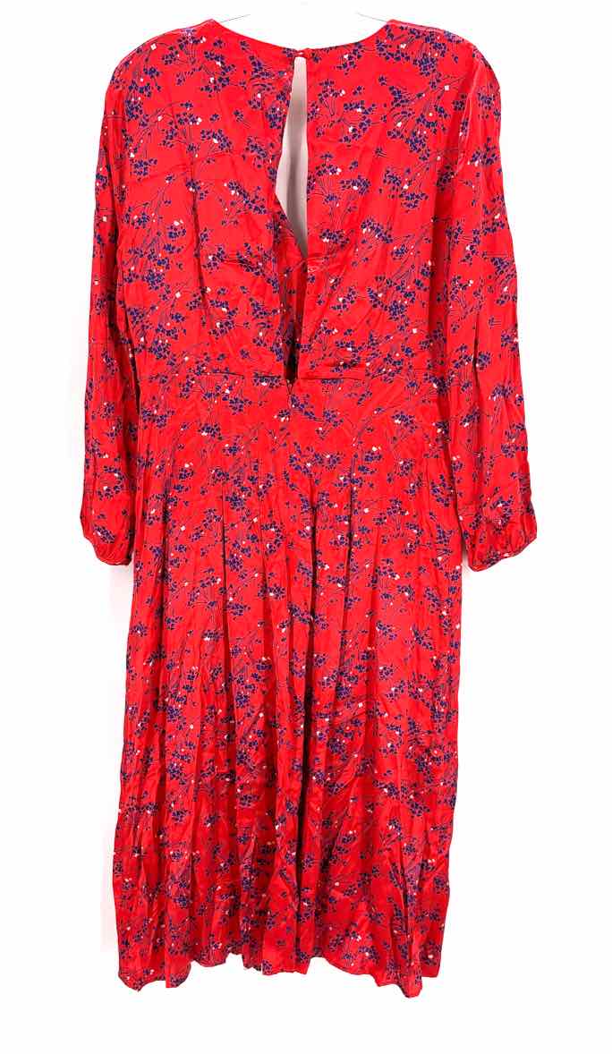 Size 8 TOPSHOP Red Sateen Dress