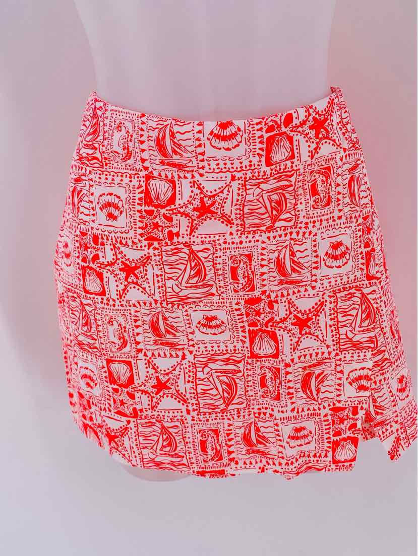 Size 12 Lilly Pulitzer Red Skirt