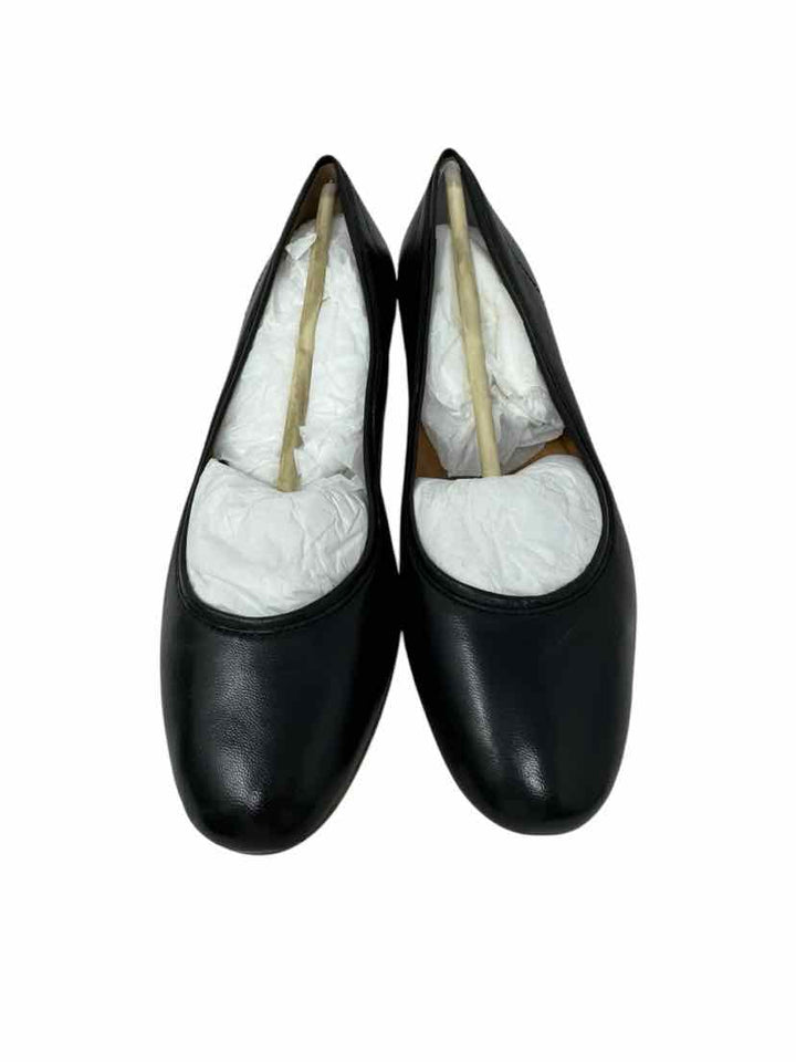 Shoe Size 8 Frye Black Leather Flats