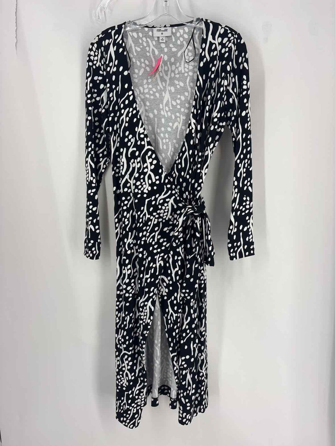 Size M DIANE VON FURSTENBERG Black/White Dress