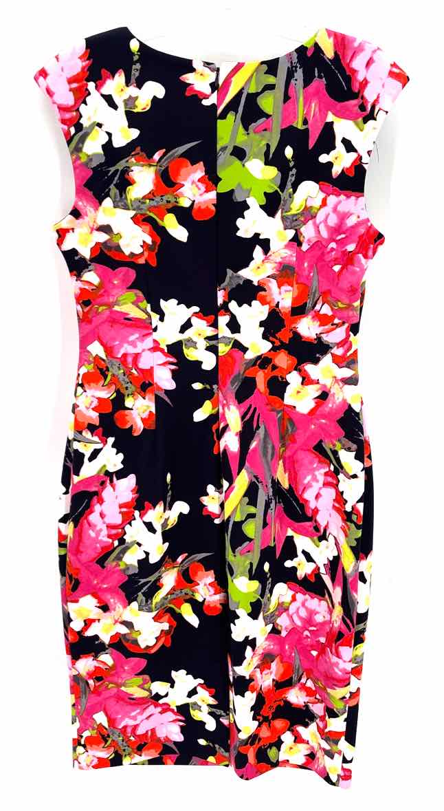 Size 12 Vince Camuto Navy Print Dress