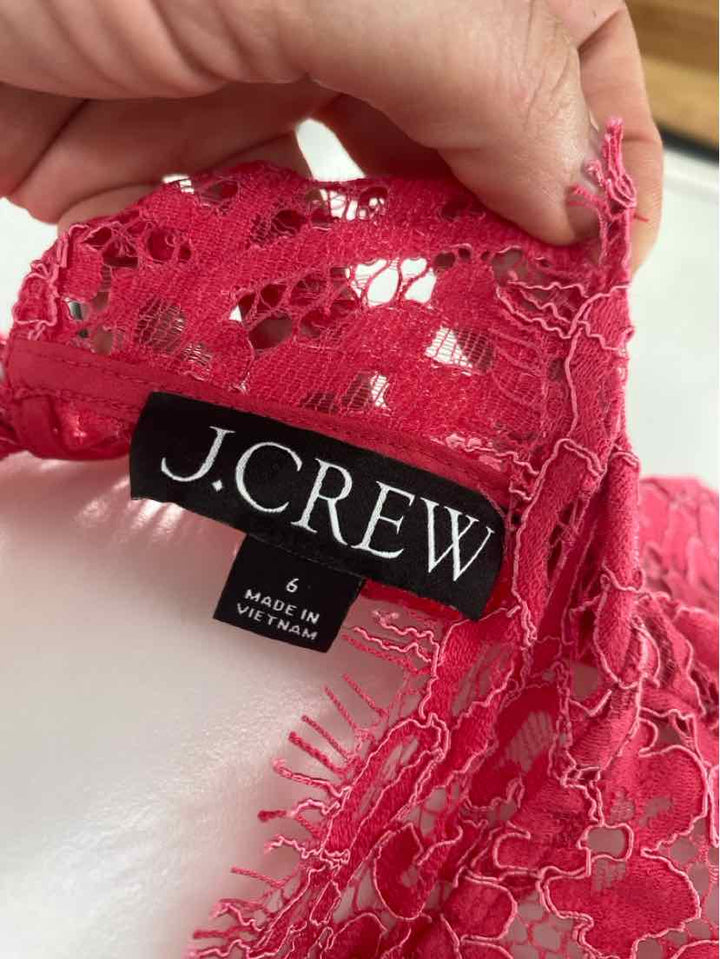 Size 6 J Crew Pink Shirt
