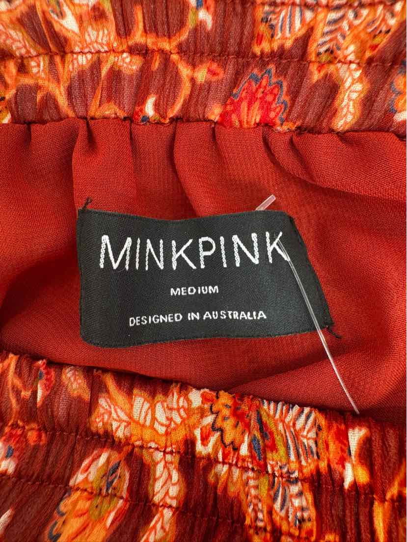 Size M MINK PINK Orange Skirt