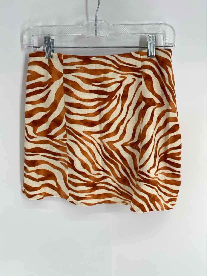 Size S AQUA Tan Skirt