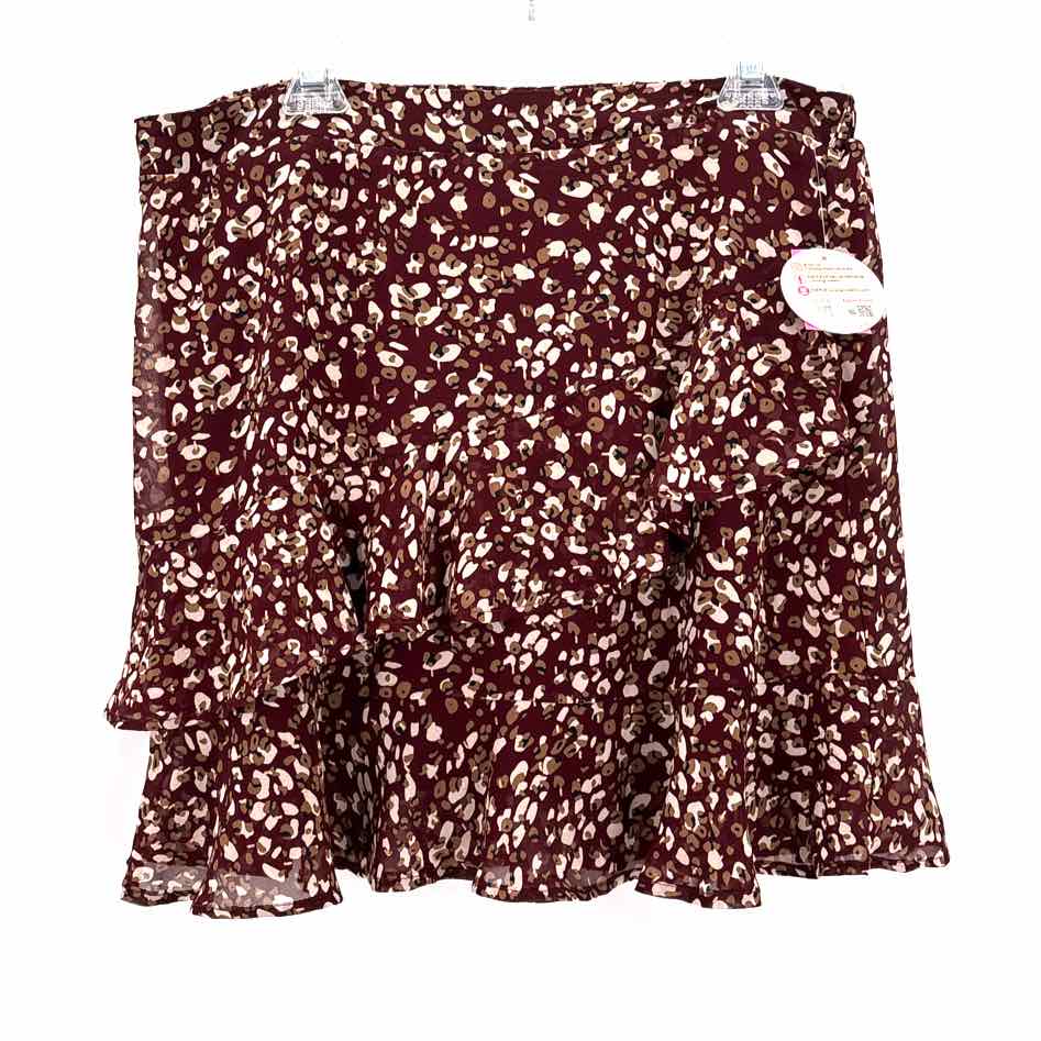 Size 1X Burgundy Skirt