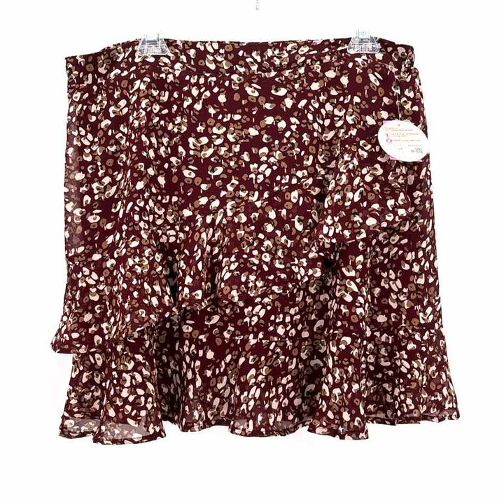 Size 1X Burgundy Skirt