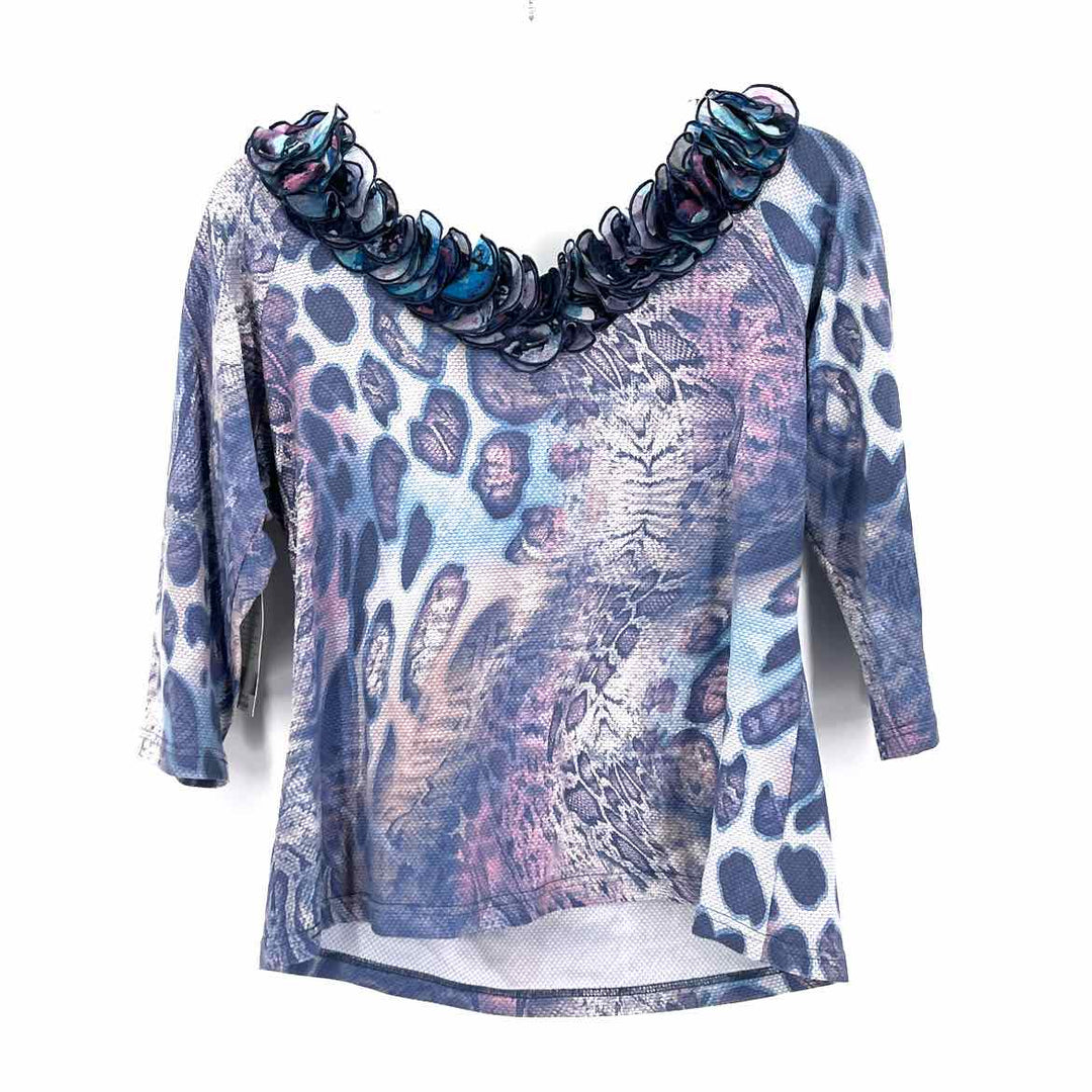 Size XL SAMUEL DONG Blue Shirt