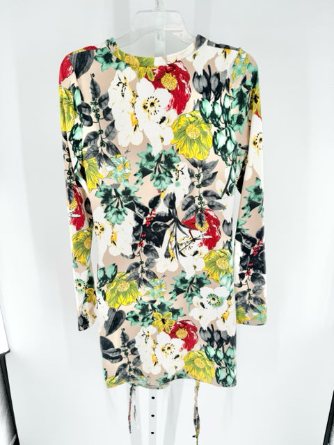 Size XL Beige Print Dress