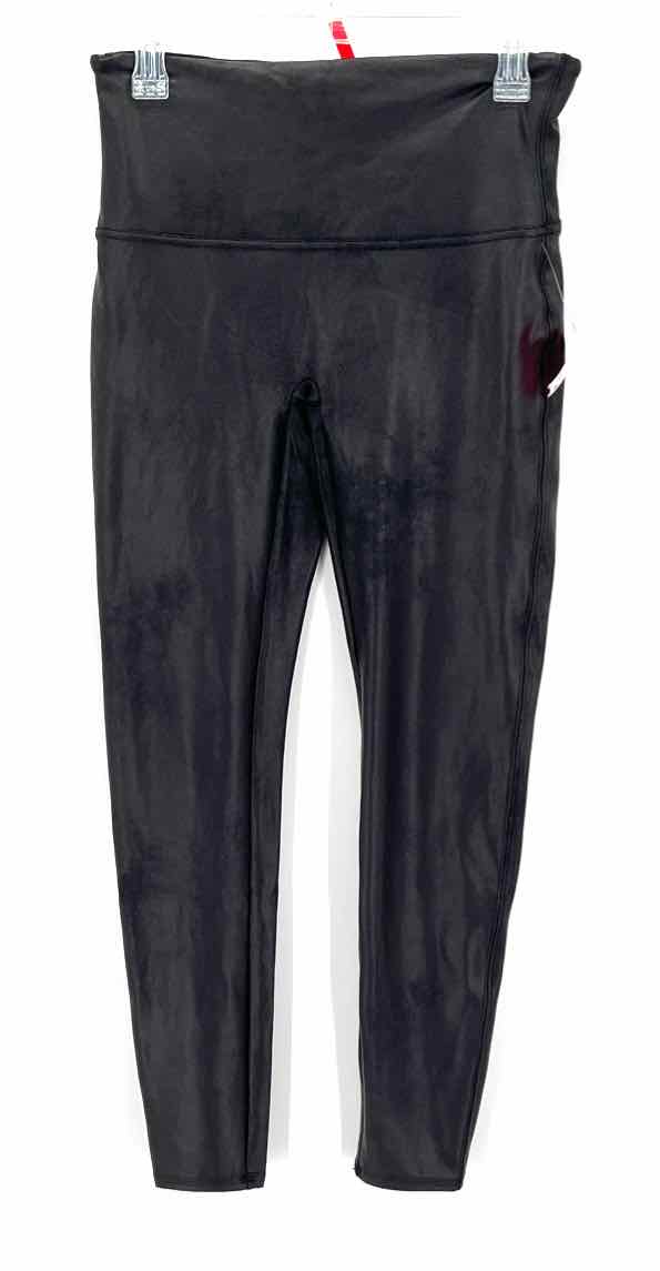 Size XL SPANX Charcoal Faux Leather Leggings