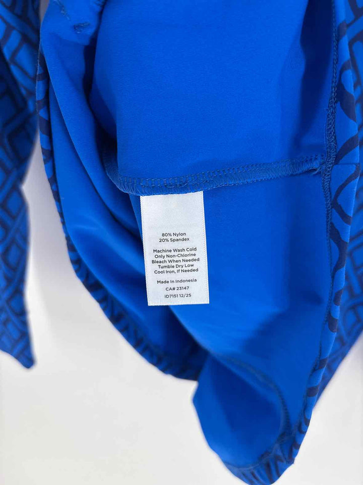 Size L Talbots Blue Print Jacket