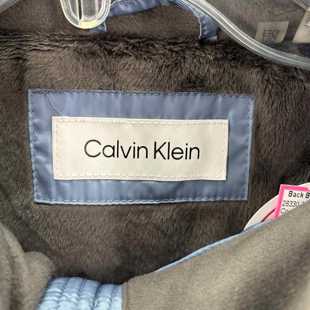 Size XXL Calvin Klein Blue Quilted Coat