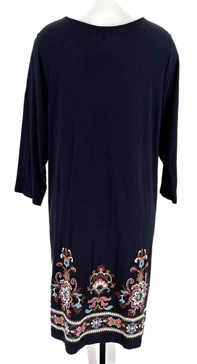 Size L J JILL Navy Dress