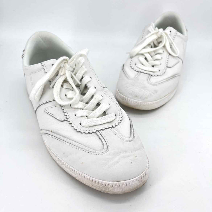 Shoe Size 12 Toms White Leather Sneakers