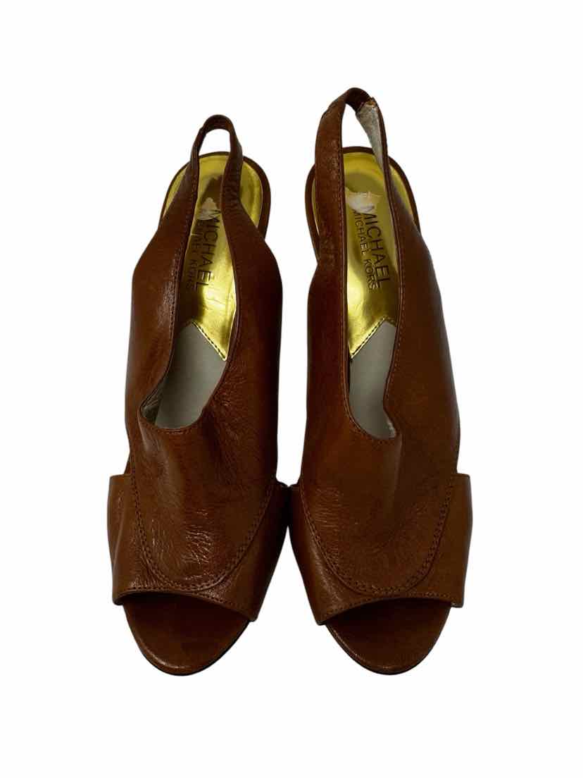 Shoe Size 9 Michael Kors Brown Leather Sandals