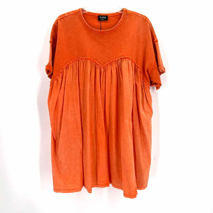 Size M FATE Orange Knit Dress