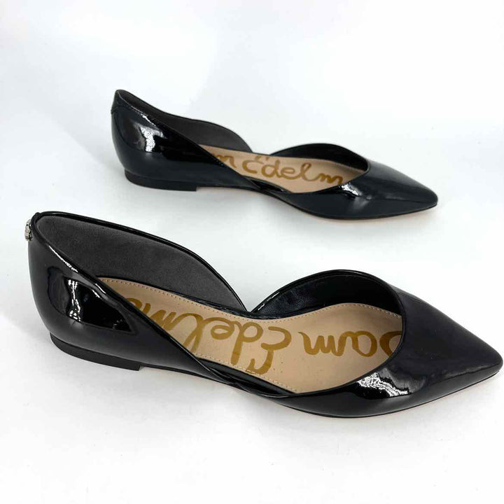 Shoe Size Sam Edeleman Black PATENT Flats