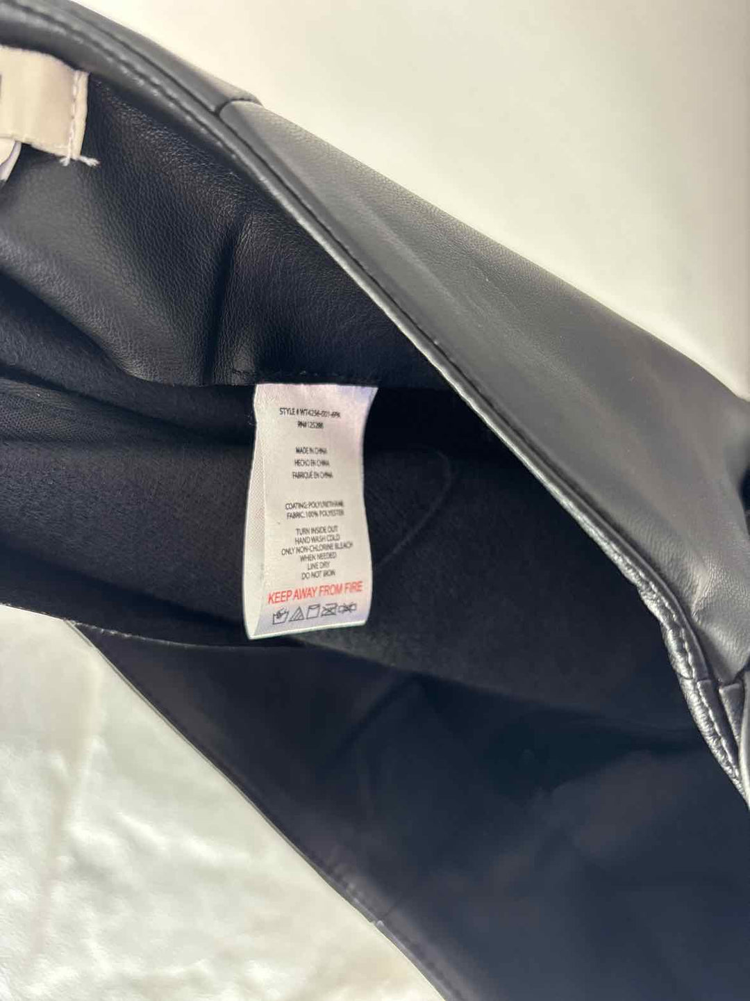 Size M JASON WU Black Leather Pants