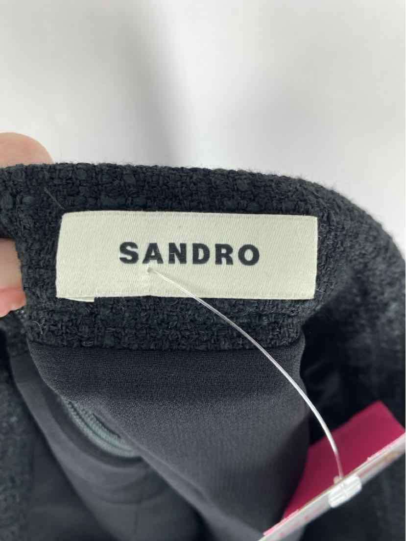 Size 38 SANDRO Black Skirt