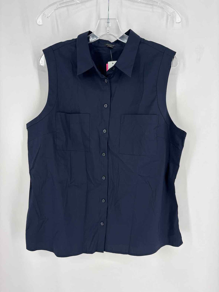 Size 16 Ann Taylor Navy Shirt
