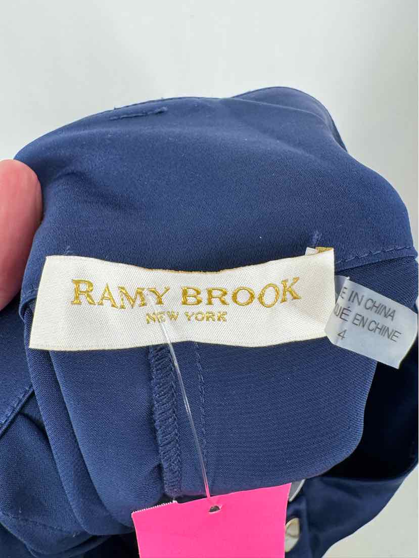 Size 4 Ramy Brook Navy Pants