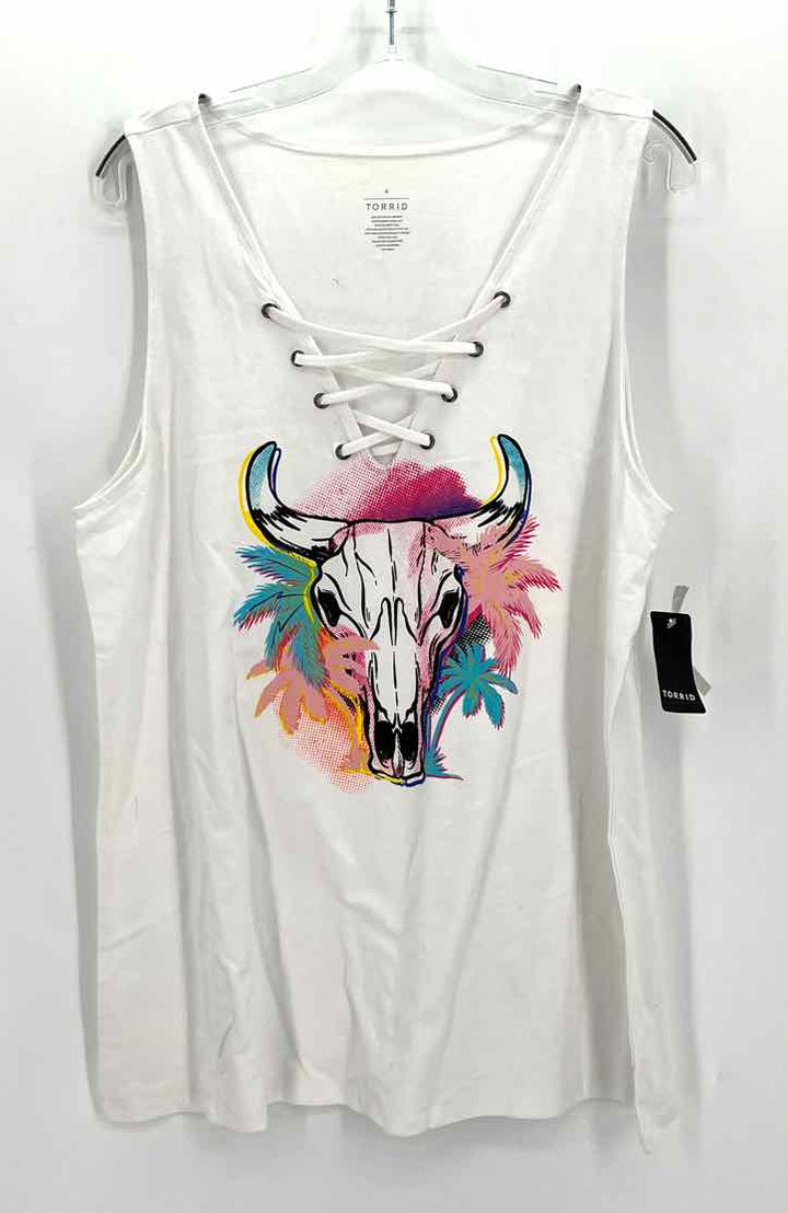 Size 26 Torrid White Shirt