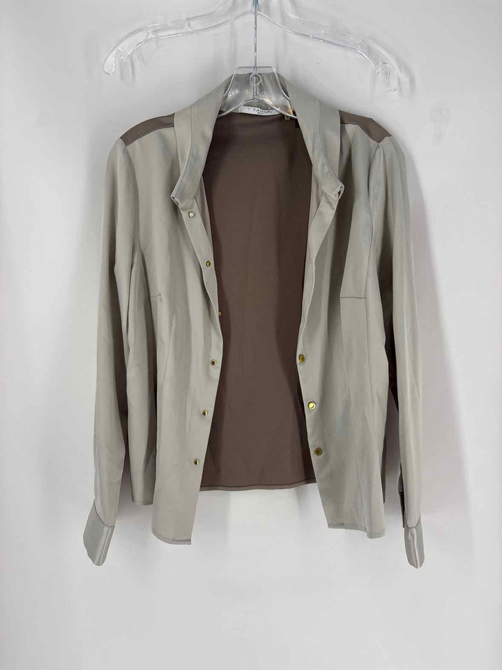 Size M TAHARI Silver Shirt