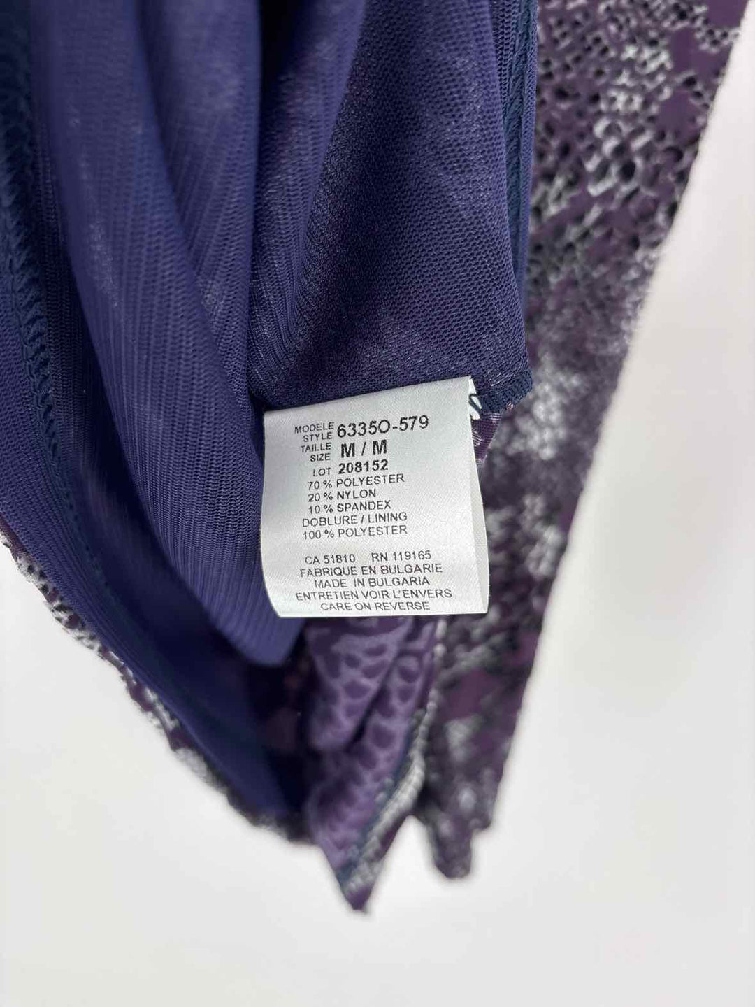 Size M TRIBAL Purple Print Shirt