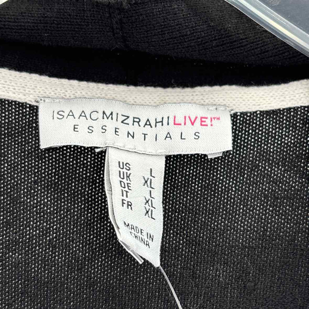 Size L ISSAC MIZRAHI Black Sweater