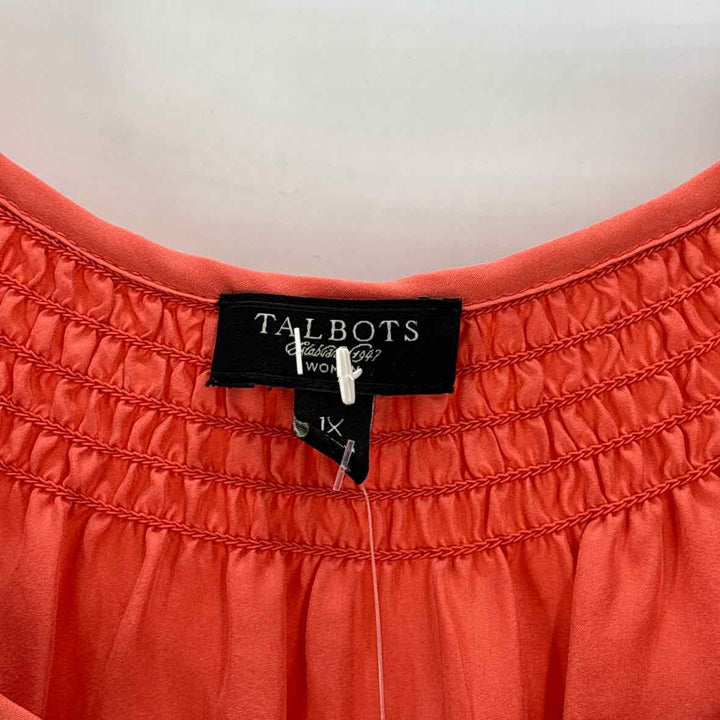 Size 1X Talbots Orange Dress