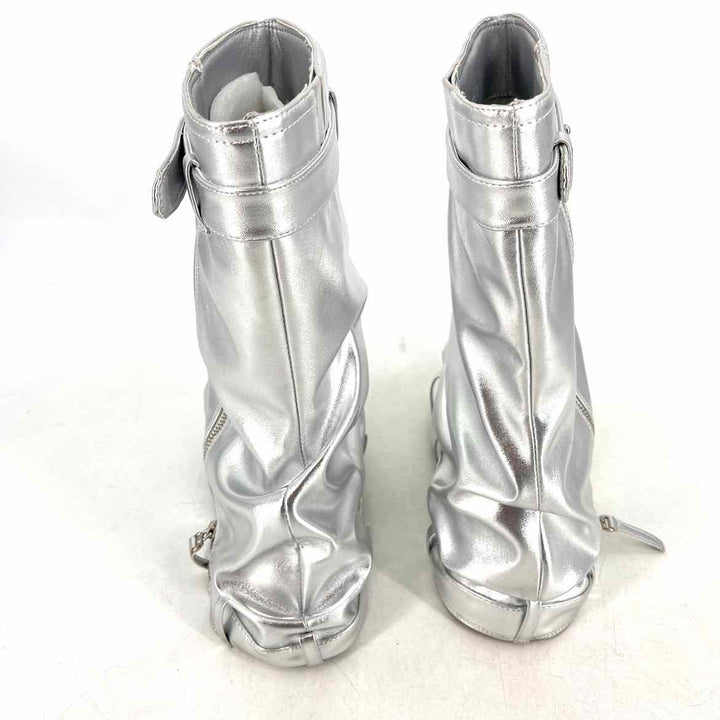 Shoe Size 7 AZALEA WANG Silver Boots