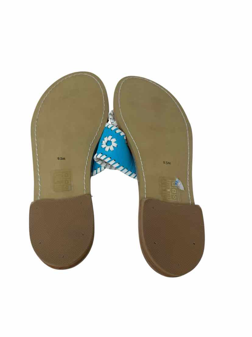 Shoe Size 9.5 Jack Rogers Teal Leather Sandals