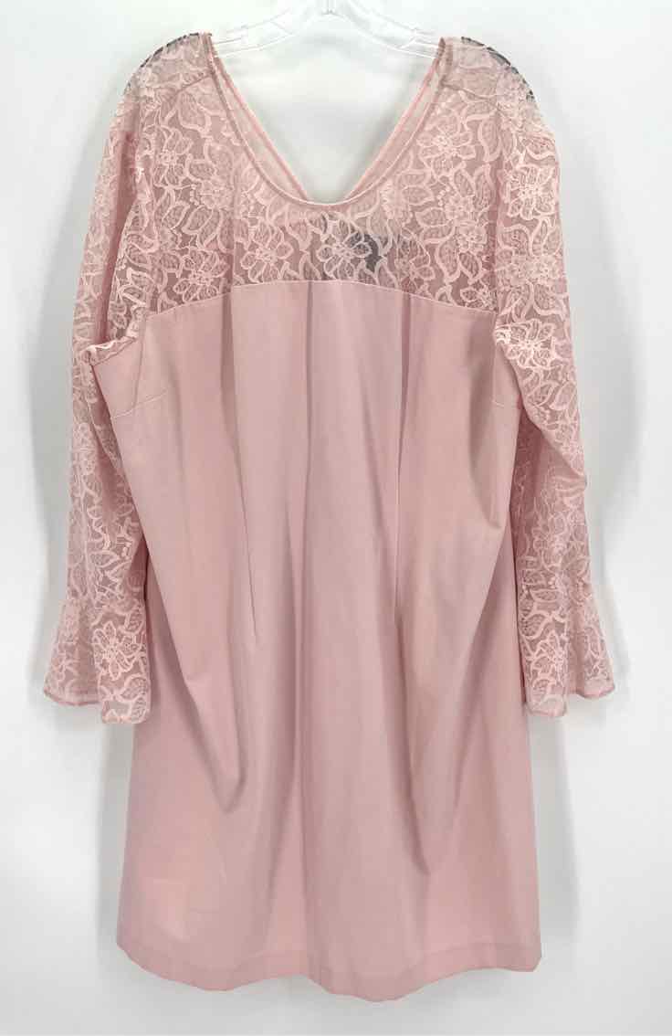Size 24 LANE BRYANT Pink Lace Dress