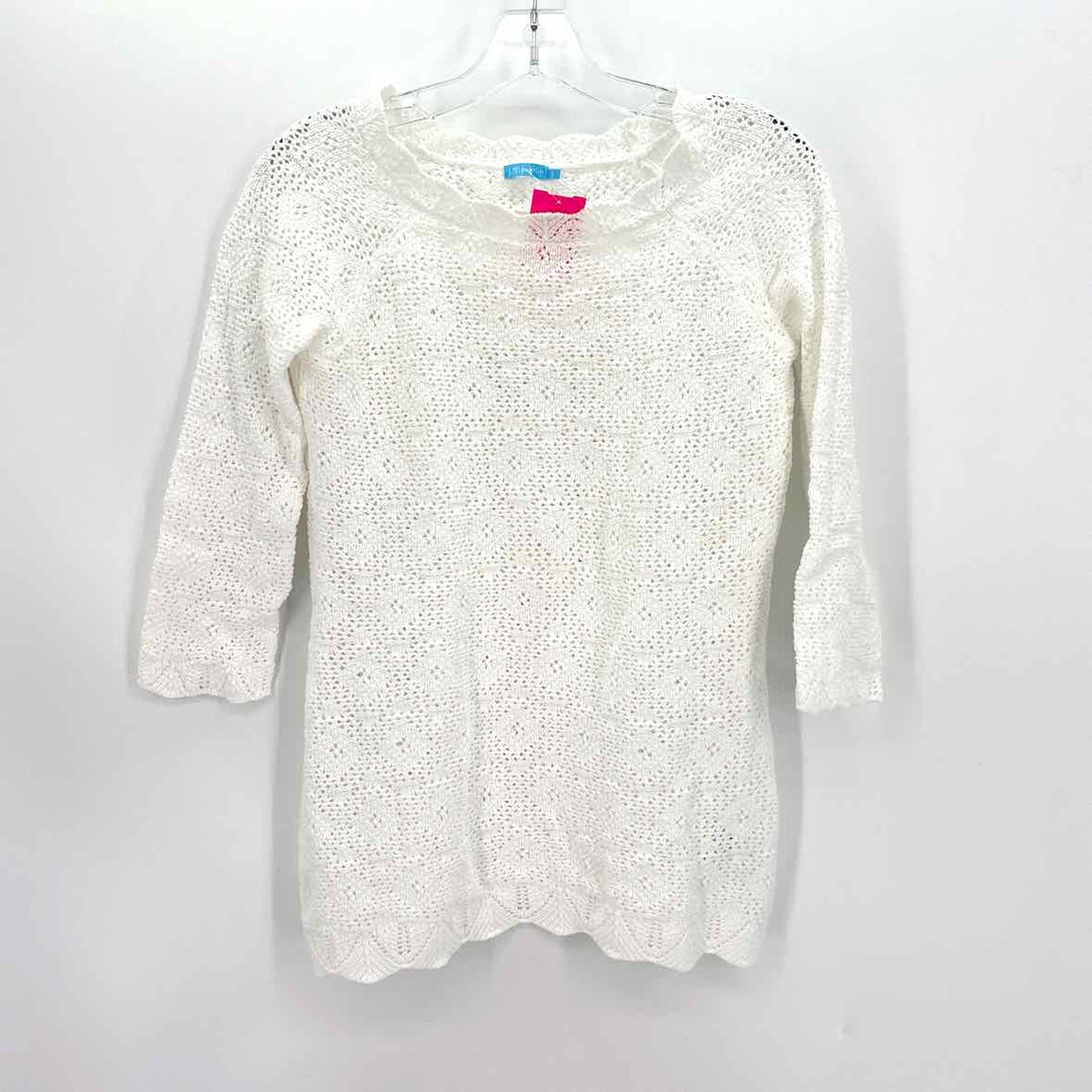 Size S J MCLAUGHLIN White Knit Sweater