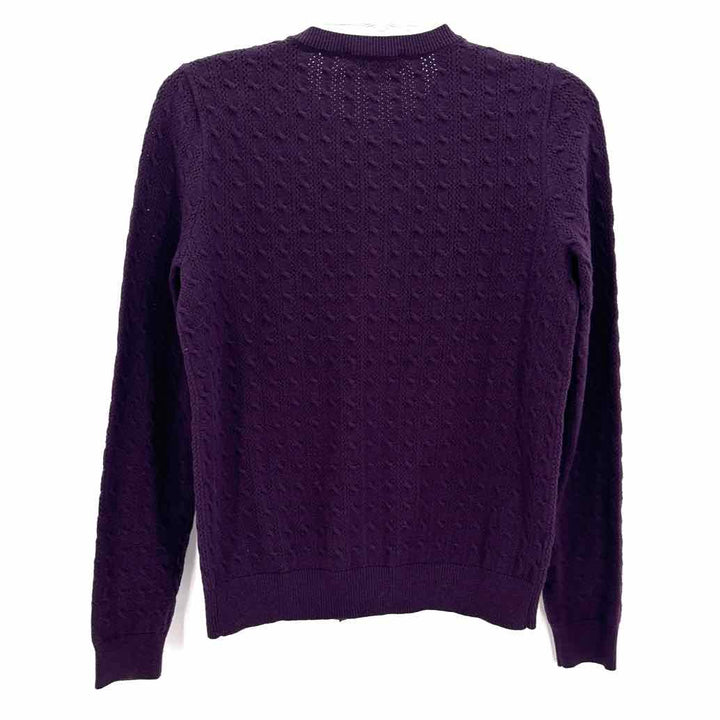 Size S Ann Taylor Purple Knit Cardigan