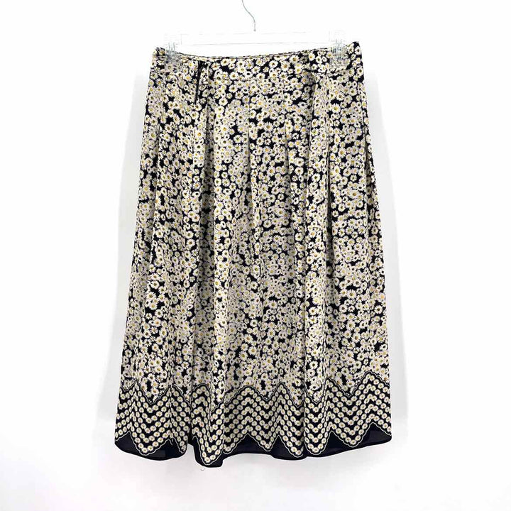 Size 18 Talbots Navy Print Skirt