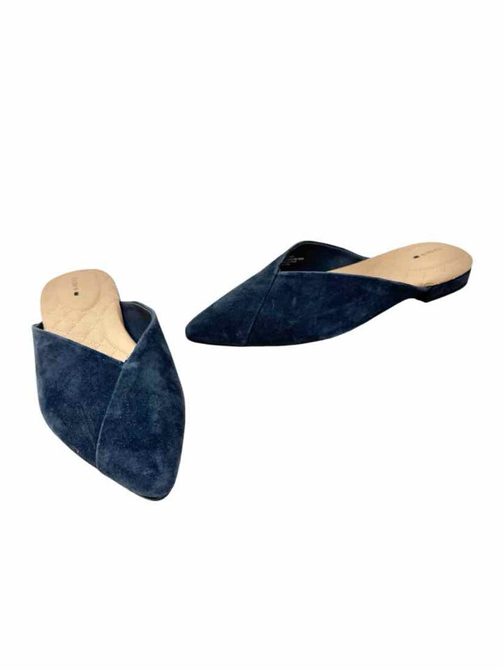 Shoe Size 9 BIRDIES Navy Suede Flats