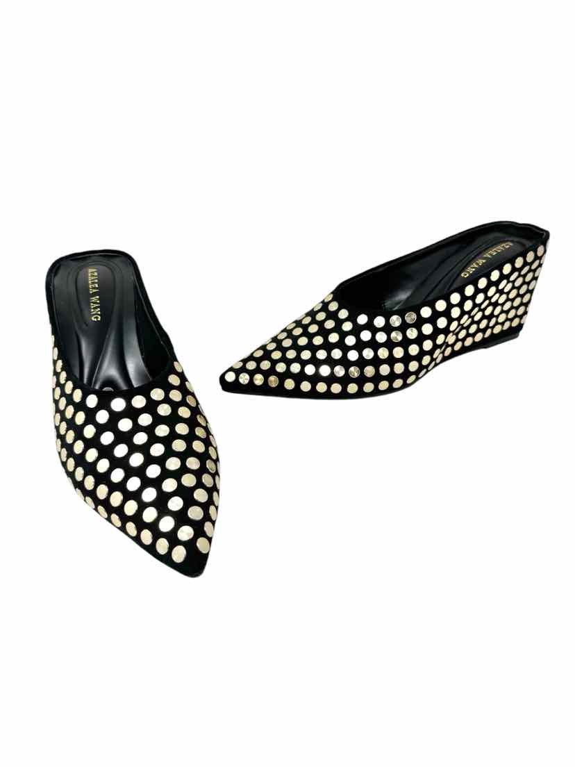 Shoe Size 8 AZALEA WANG Black Mules