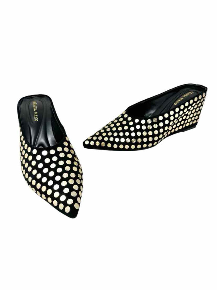 Shoe Size 8 AZALEA WANG Black Mules