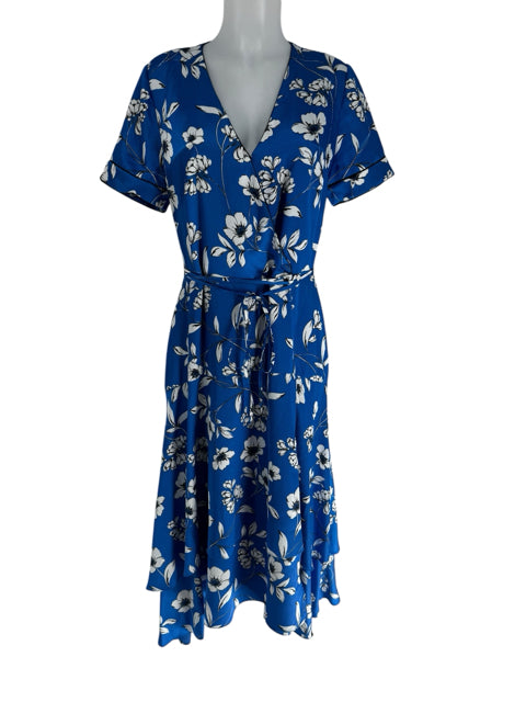 Size 10 White House Black Market Blue Dress