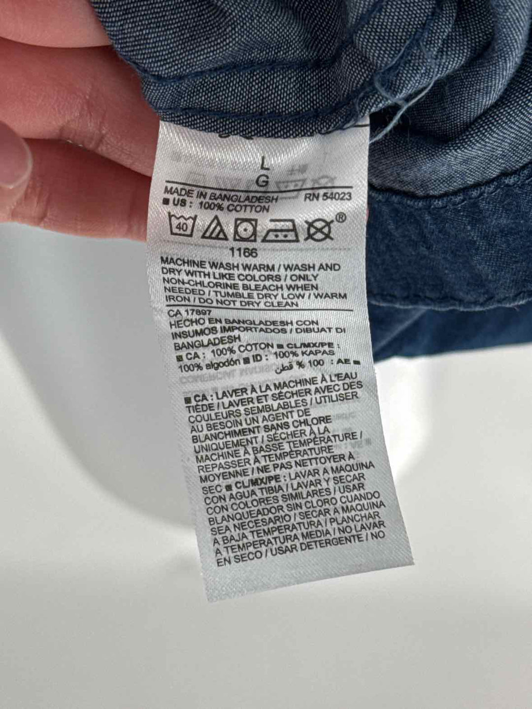 Size L GAP Denim Dress