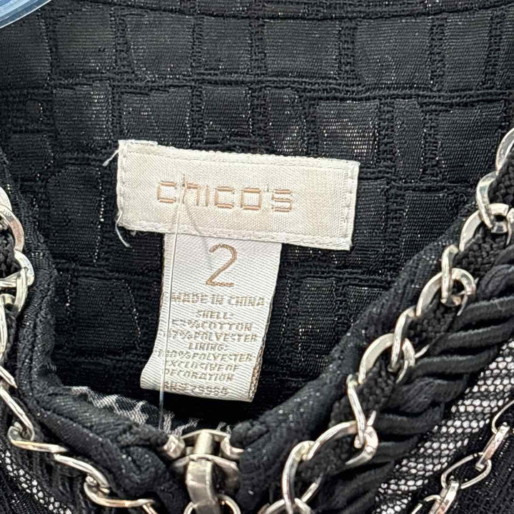 Size L Chico's Black Jacket