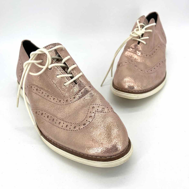 Shoe Size 8.5 Cole Haan Rose Gold Leather Sneakers
