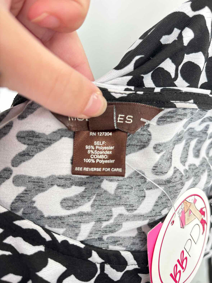 Size L MULTIPLES Black/White Shirt