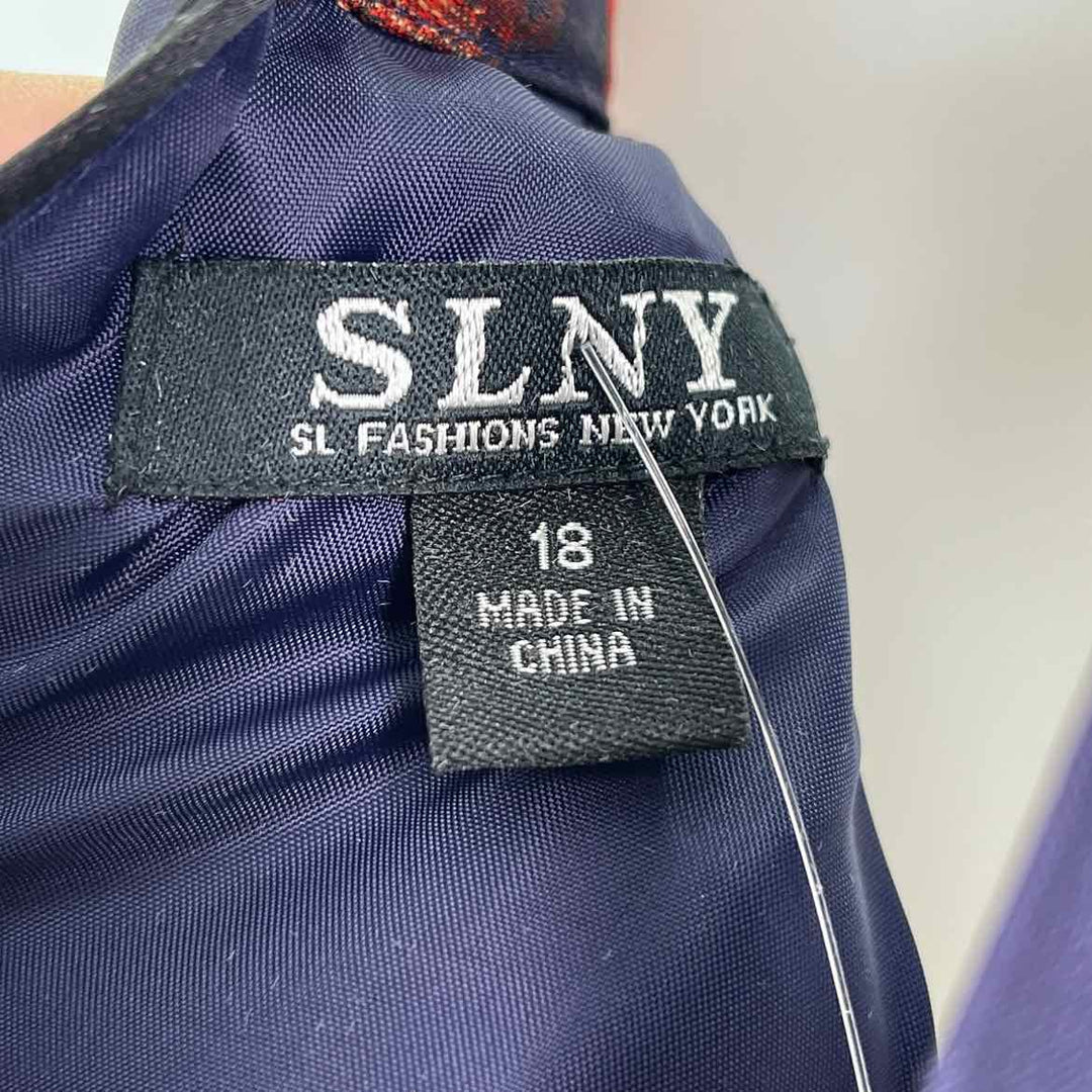 Size 18 SLNY Multi-Color Nylon Beaded Dress
