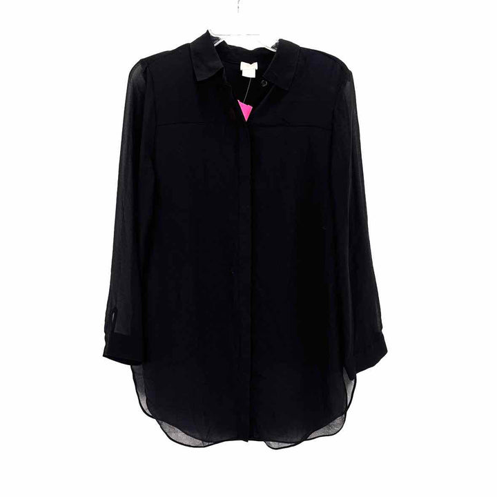 Size 4 Chico's Black Shirt