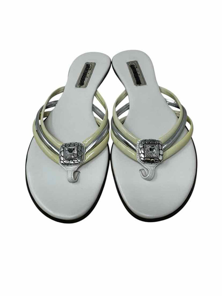 Shoe Size 7 BRIGHTON White Leather Sandals